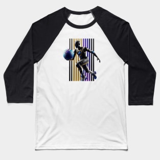 Basketball art 3D Baseball T-Shirt